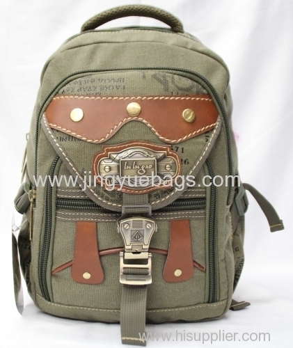 New design small size canvas backpack