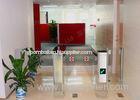 Factories Bi-Directional Flap Barrier Gate White Wing IR Sensor Pedestrian