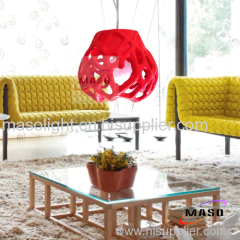 Residential Lighting Coral Look LED Resin Pendant Lamp 3w 5w Bulb for Coffee Shop P1009S