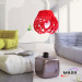 Residential Lighting Coral Look LED Resin Pendant Lamp 3w 5w Bulb for Coffee Shop P1009S