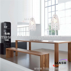 Modern Indoor Decoration resin pendant lights Coral Design Hanging E27 LED Bulb MS-P1010