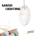 Coffee Shop resin pendant lights indoor decorative E27 hanging lamp LED optional source