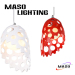 Indoor Cantin Modern decoration resin pendant lights Chrome Plating Optional MS P1012