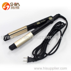 fashion titanium newest design hair straightener flat iron in world market