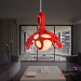 Pure White and Red Decoration Resin pendant lights MS P1019 Creative Hanging Lamp