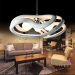 Indoor resin pendant lamp LED bulb replacable lighting source three lamp holders