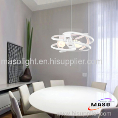 Indoor resin pendant lamp LED bulb replacable lighting source three lamp holders