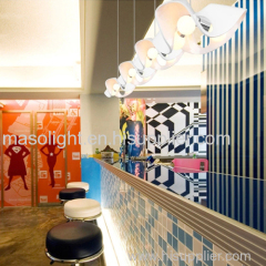 Indoor Fashion Jazz Cap Resin Shade Pendant Lamp For Bar Restaurant Lighting