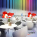 Indoor Fashion Jazz Cap Resin Shade Pendant Lamp For Bar Restaurant Lighting