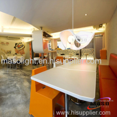 Indoor Fashion Jazz Cap Resin Shade Pendant Lamp For Bar Restaurant Lighting