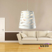 Contemporary Bucket Resin Shade Pendant Lamp Energy Saving Light Source For Bedroom Bar