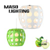 Indoor Green Apple Resin Shape Pendant Lamp For Bar Dining Room Decoration LED Light