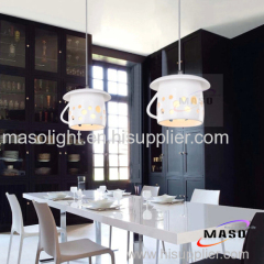 Latest Design Cup Shade Resin Pendant Lamp For Indoor Lighting Bar Dining Room Restaurant