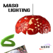 Maso Lighting Indoor Resin Material Cover Snow Shade Pendant Lamp LED Optional Source