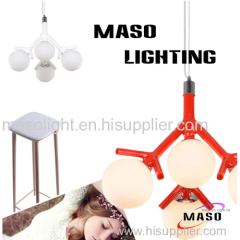 Latest Product Indoor Resin Pendant Lamp Branch Shape Four Light Holders E27 Base