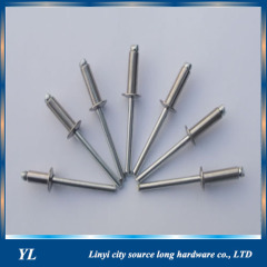 A variety of material open rack rivets