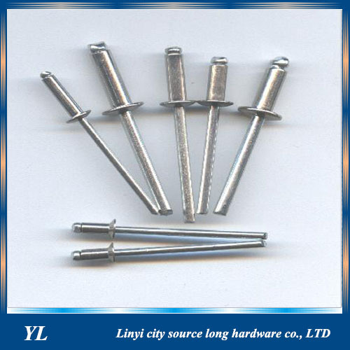 Close end blind rivets made by aluminium
