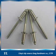 Competitive prices all steel open type blind rivets solid steel large flange rivets