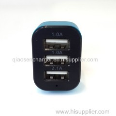 5V 4.1A three USB car charger for mobile phone