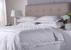 Premium Healthy Style Pure Cotton Luxury Hotel Bed Linen Plain White Sateen Bedding Sets