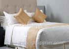 Jacquard Economic Hotel Bed Sheets Set with Bed Sheet , Duvet Cover and Pillow Cases