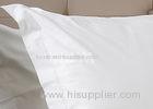 Customised Sateen Hotel Bed Sheets , White King Size / Queen Size Bed Sheets Set