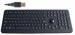 black silicone rubber water proof mechanical keyboard with optical trackball