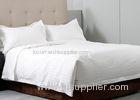 Safety Plain White Sateen Hotel Bed Sheets Hotel Bed Linen with 100% Top Cotton