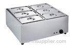 Freestanding 6 Pan Electric Bain Marie With Thermostat Control 700*620*350mm