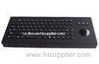 IP65 industrial military illuminated USB keyboard with black titanium