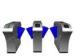 Smart Retractable Flap Barrier Gate Turnstile Security Subway Wing Gate