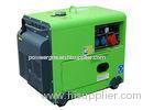 4.5kw diesel silent portable generator green color 100% Copper 1 phase