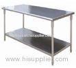 Food Preparation Two Layer Commercial Kitchen Work Tables 700x700x850mm