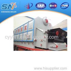 SZL Double Drums Horizontal Chain Grate Biomass-fired Hot Water Boiler