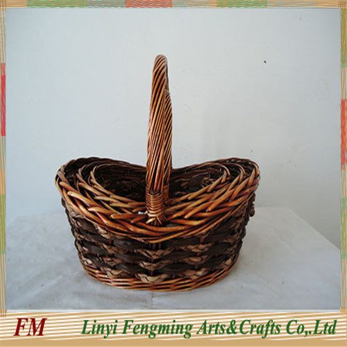 long handle wicker flower basket direct supply