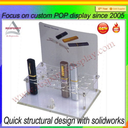 Hot selling acrylic cosmetic makeup organizer display stand