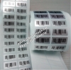Custom Water Proof Permanent Matte Silver Polyester Vinyl Barcode Labels Aluminium Foil Sticker Barcode Label