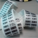 Matte silver asset barcode tracking stickers