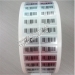 Matte silver asset barcode tracking stickers