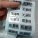 Matte silver asset barcode tracking stickers
