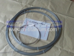 Nickel Titanium memory alloy strip/foil size:0.75*4.5*18000mm used for medical equipment ends withsuspension loop