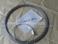 Nickel Titanium memory alloy strip/foil size:0.75*4.5*18000mm used for medical equipment ends withsuspension loop