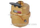 Brass Body Rotary Piston Volumetric Cold Water Meter ,ISO4064 ClassC