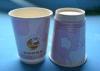 Heat Resistant Disposable Takeaway Coffee Cup , 12oz / 16oz Ice Cream Paper Cups With Lids