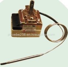 Capillary thermostat in refrigerator parts