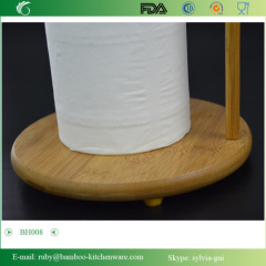 BH008/Bamboo Collection Standing Paper Towel Holder