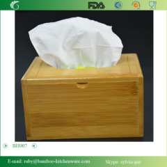 BH007/Bedroom Bamboo Tissue Box Tissue Holder Cover