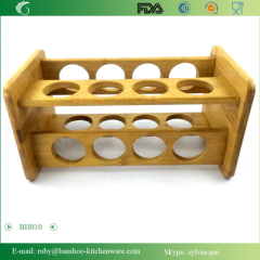 Rack Rotates Lazy Susan Bamboo 16 Filled Bottle Pepper Spice Rack