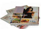 Laminated Cookbook 4 Color Printing With Perfect Binding , Full Color Book Printing