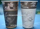 Sing Wall Biodegradable 400ml Custom Printed Paper Coffee Cups For Hot Drinks